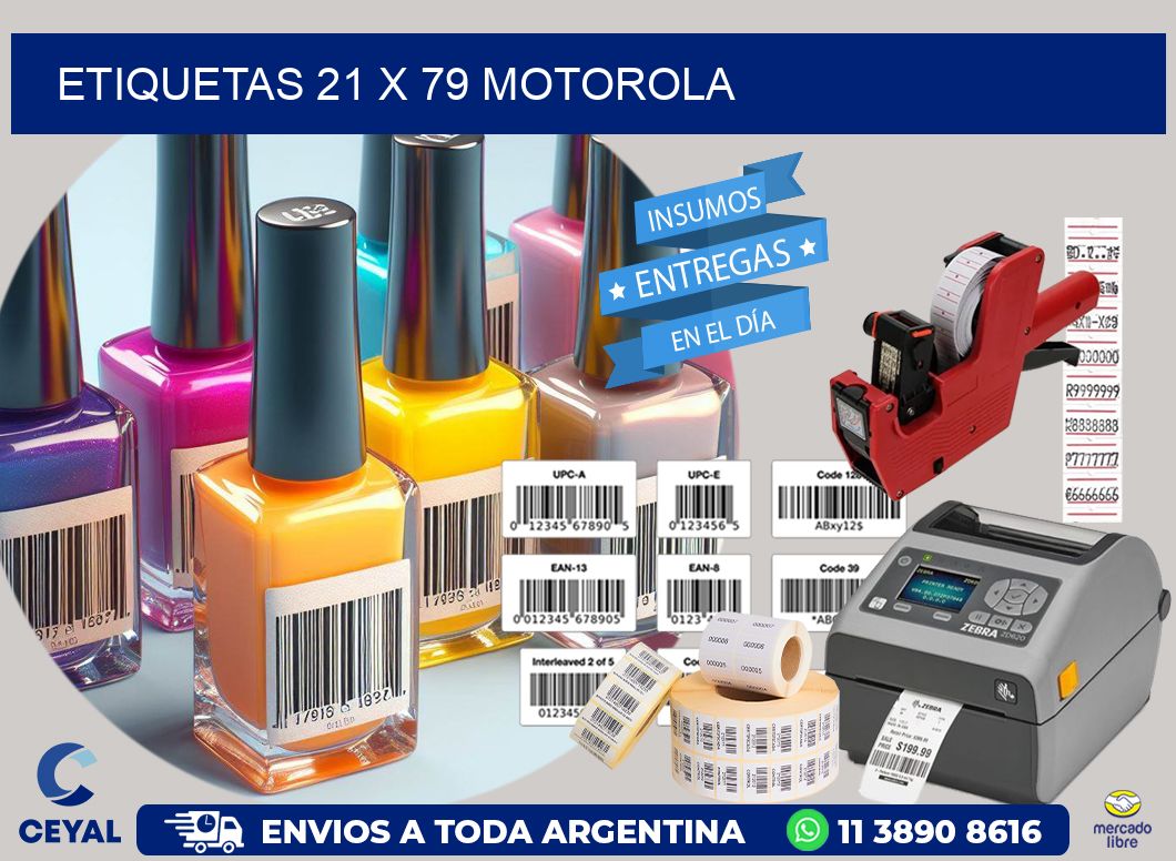 ETIQUETAS 21 x 79 MOTOROLA