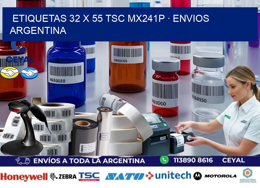 ETIQUETAS 32 x 55 TSC MX241P · ENVIOS ARGENTINA