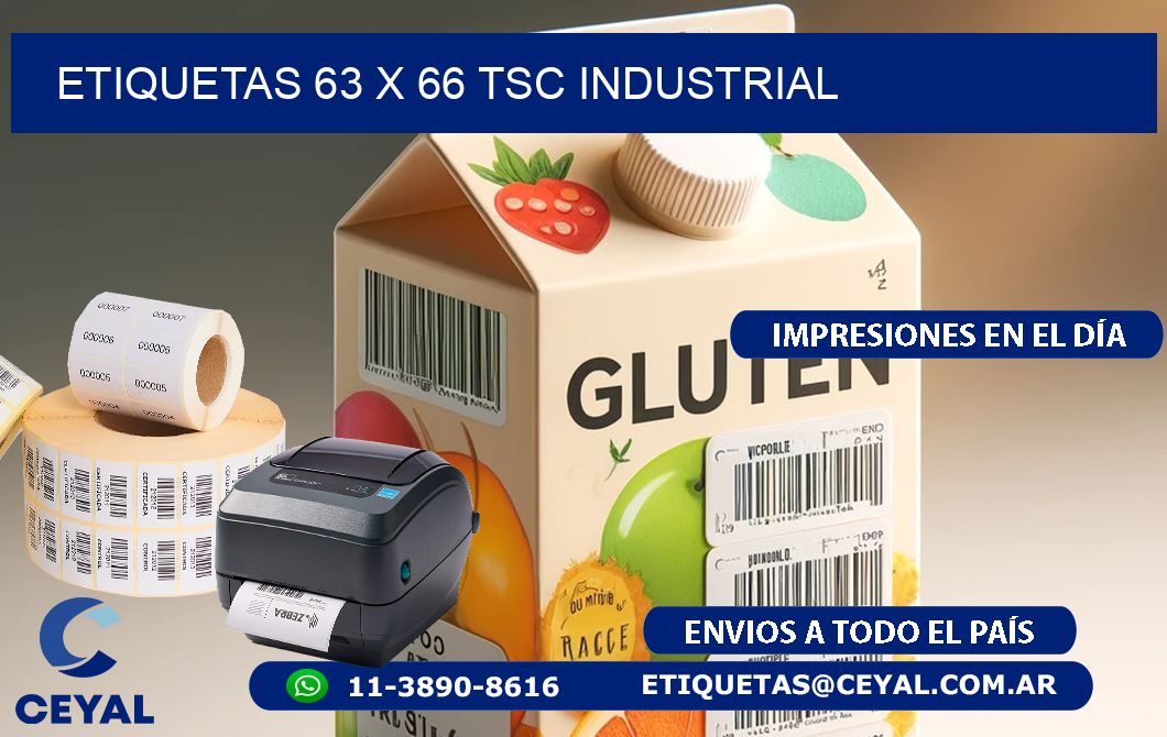 ETIQUETAS 63 x 66 TSC INDUSTRIAL