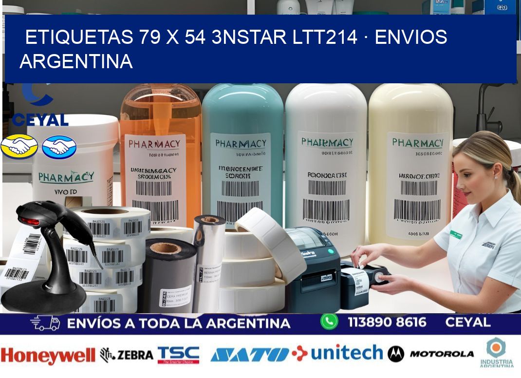 ETIQUETAS 79 x 54 3NSTAR LTT214 · ENVIOS ARGENTINA
