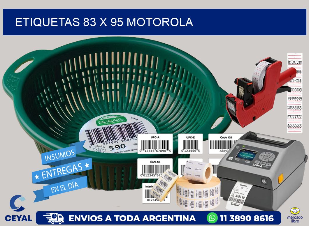 ETIQUETAS 83 x 95 MOTOROLA