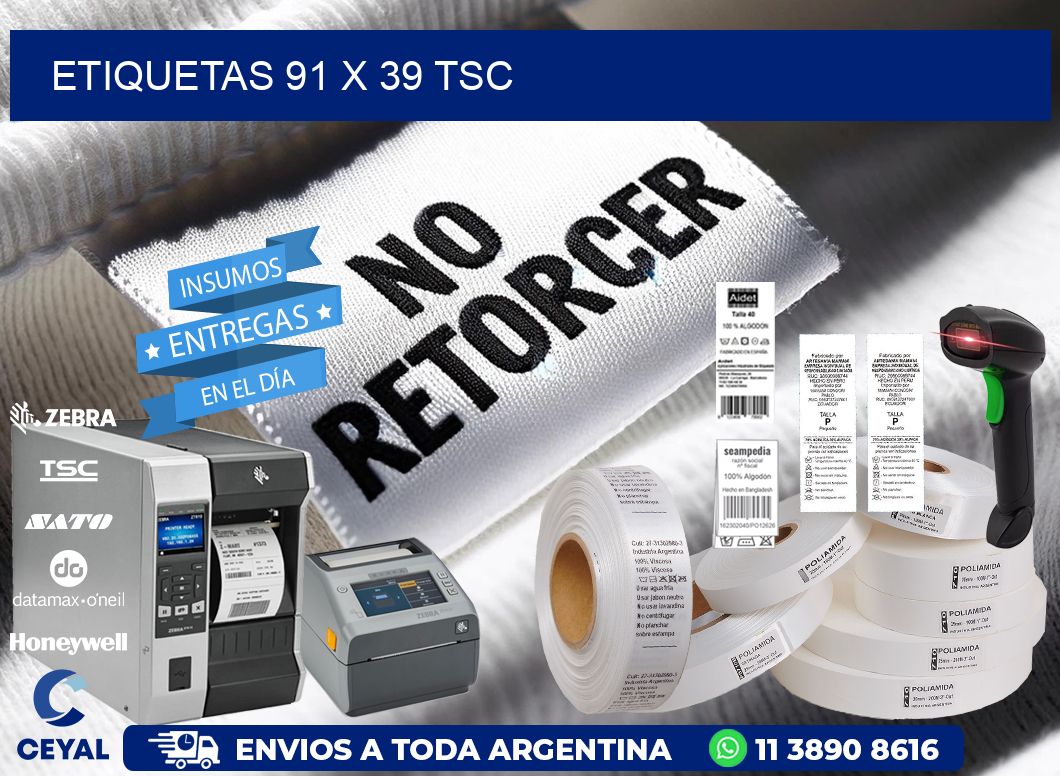ETIQUETAS 91 x 39 TSC