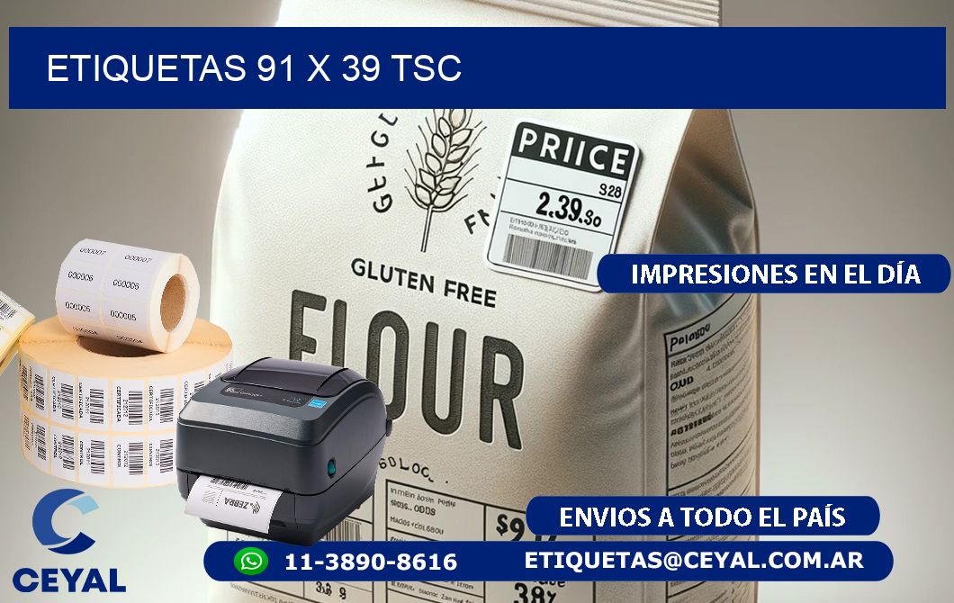ETIQUETAS 91 x 39 TSC