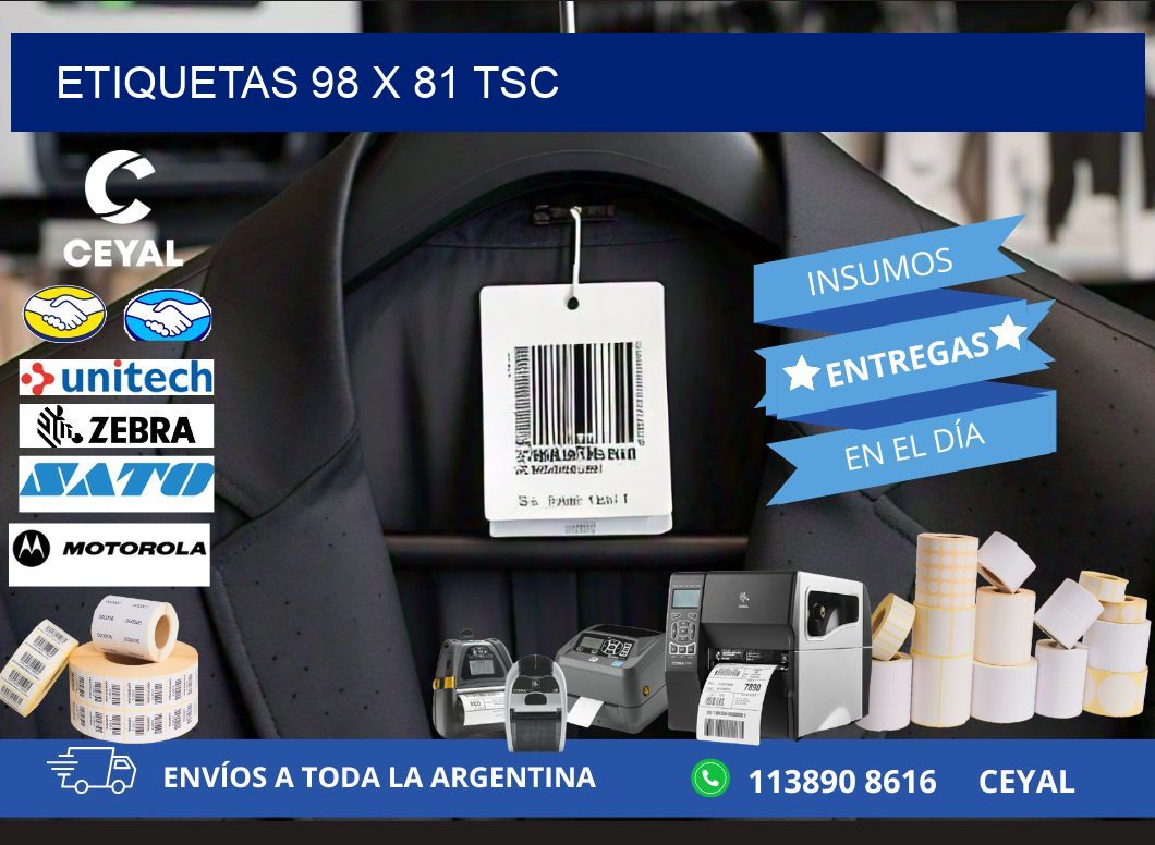 ETIQUETAS 98 x 81 TSC