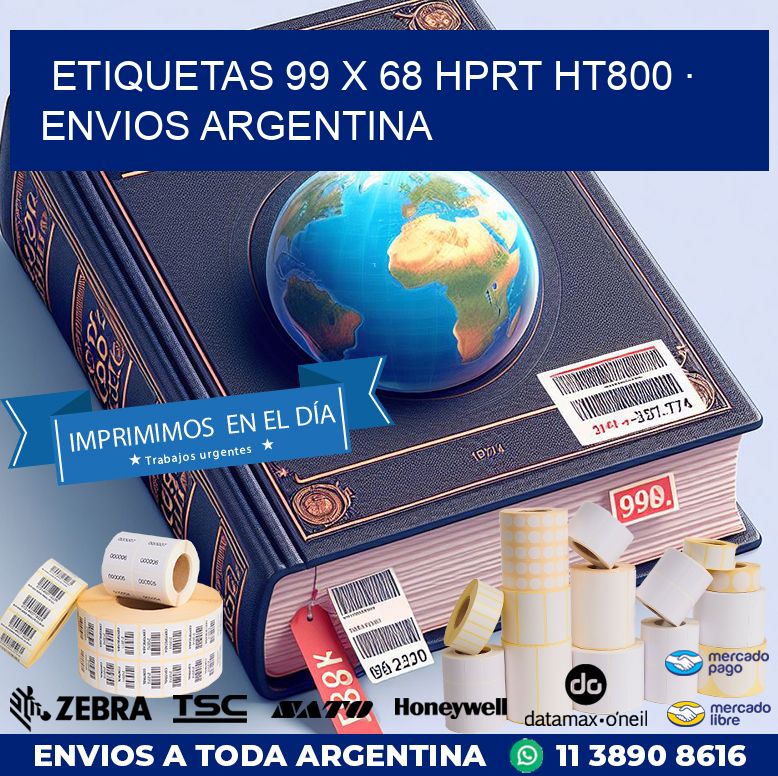 ETIQUETAS 99 x 68 HPRT HT800 · ENVIOS ARGENTINA