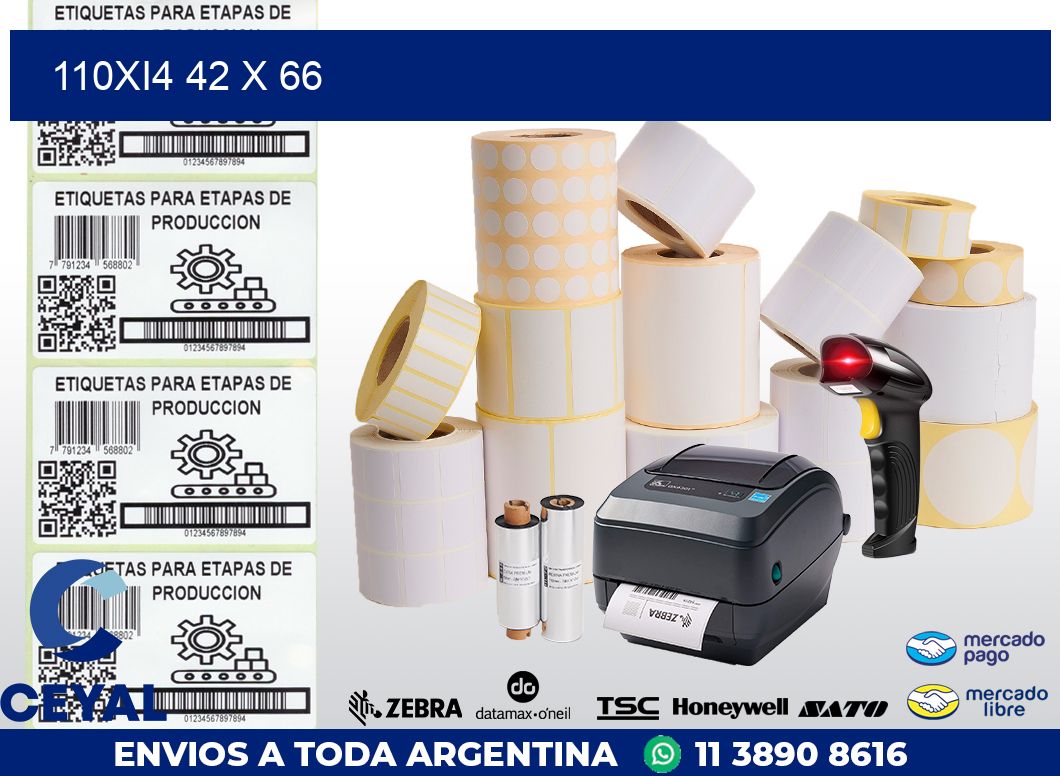 110Xi4 42 x 66