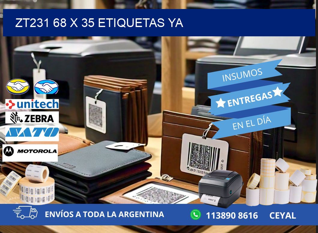 ZT231 68 x 35 ETIQUETAS YA