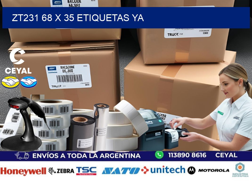 ZT231 68 x 35 ETIQUETAS YA