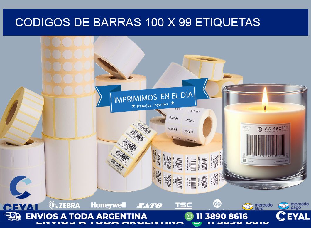 codigos de barras 100 x 99 etiquetas