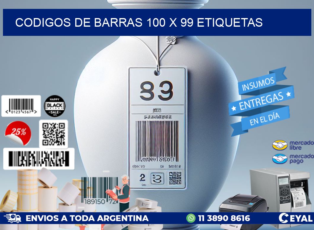 codigos de barras 100 x 99 etiquetas