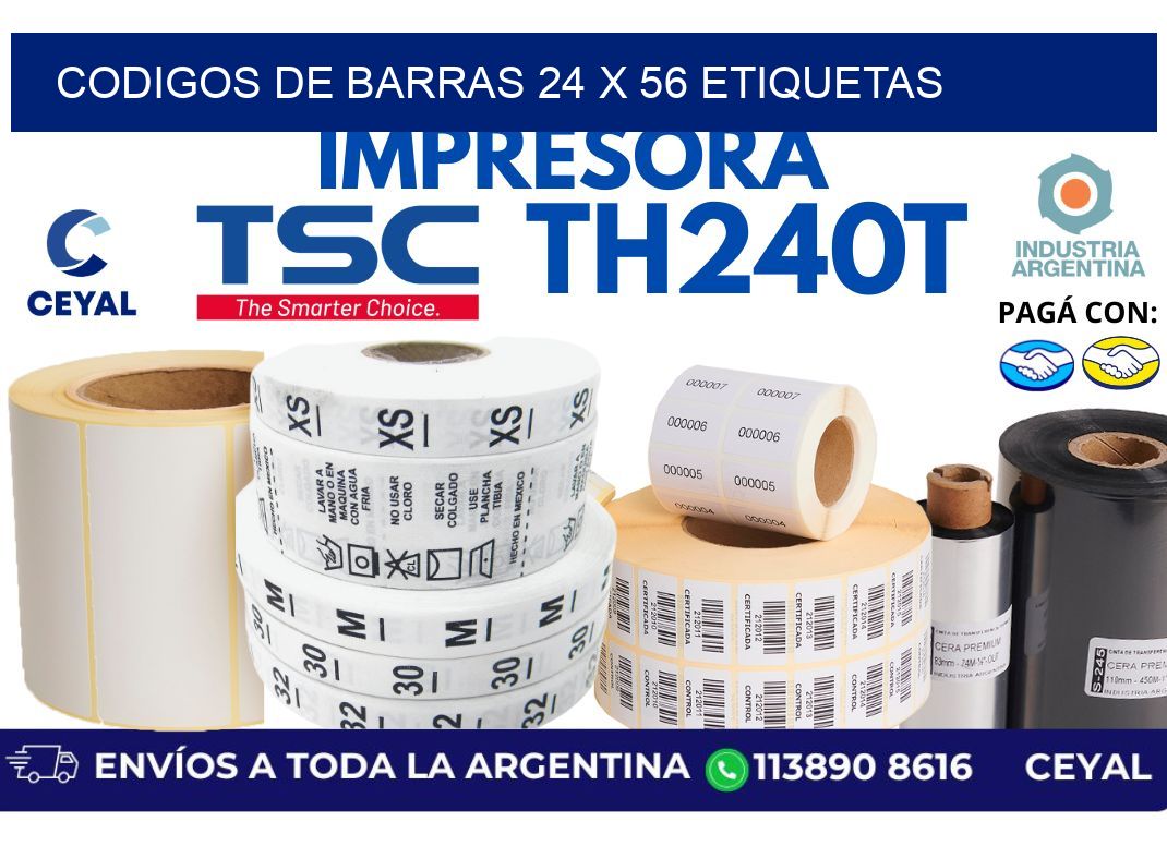 codigos de barras 24 x 56 etiquetas