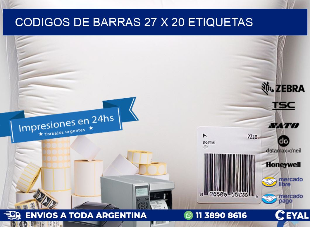 codigos de barras 27 x 20 etiquetas