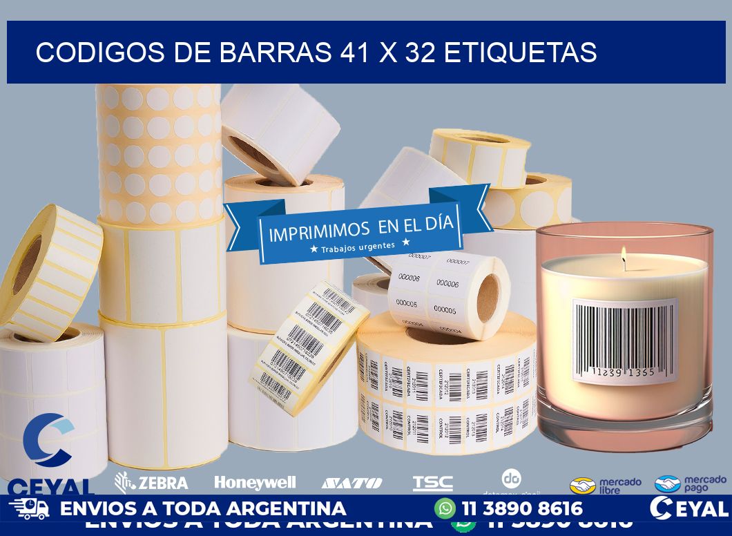 codigos de barras 41 x 32 etiquetas