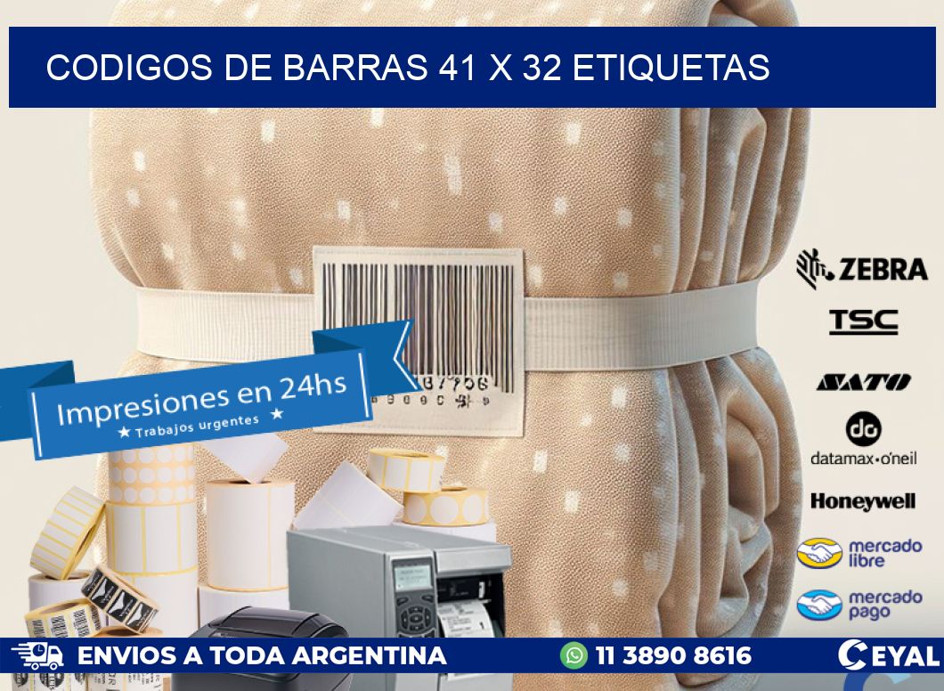 codigos de barras 41 x 32 etiquetas