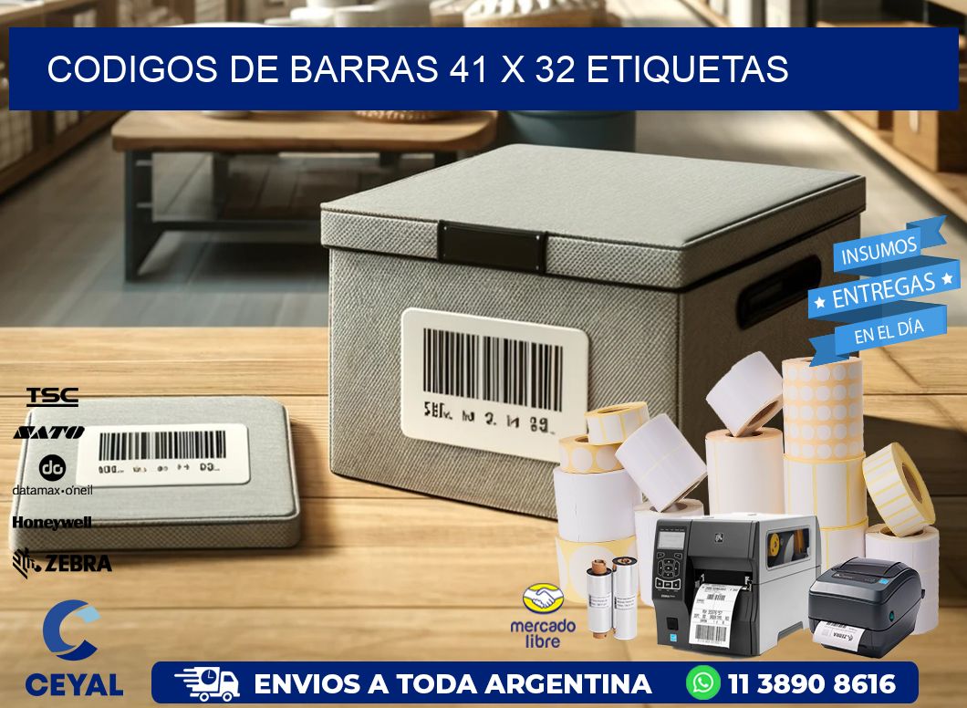 codigos de barras 41 x 32 etiquetas