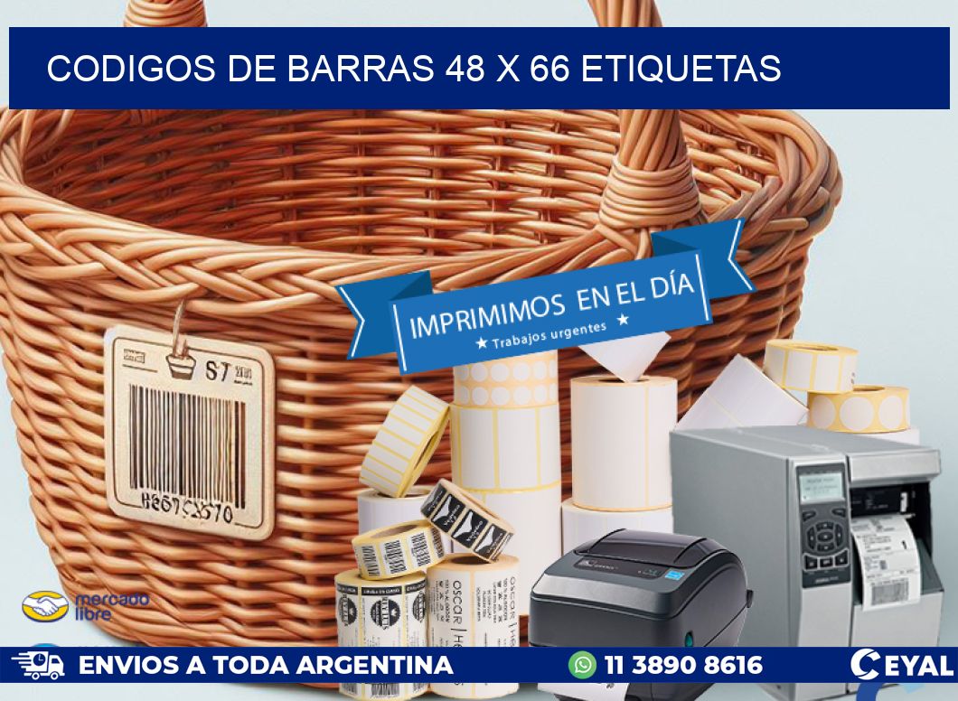 codigos de barras 48 x 66 etiquetas