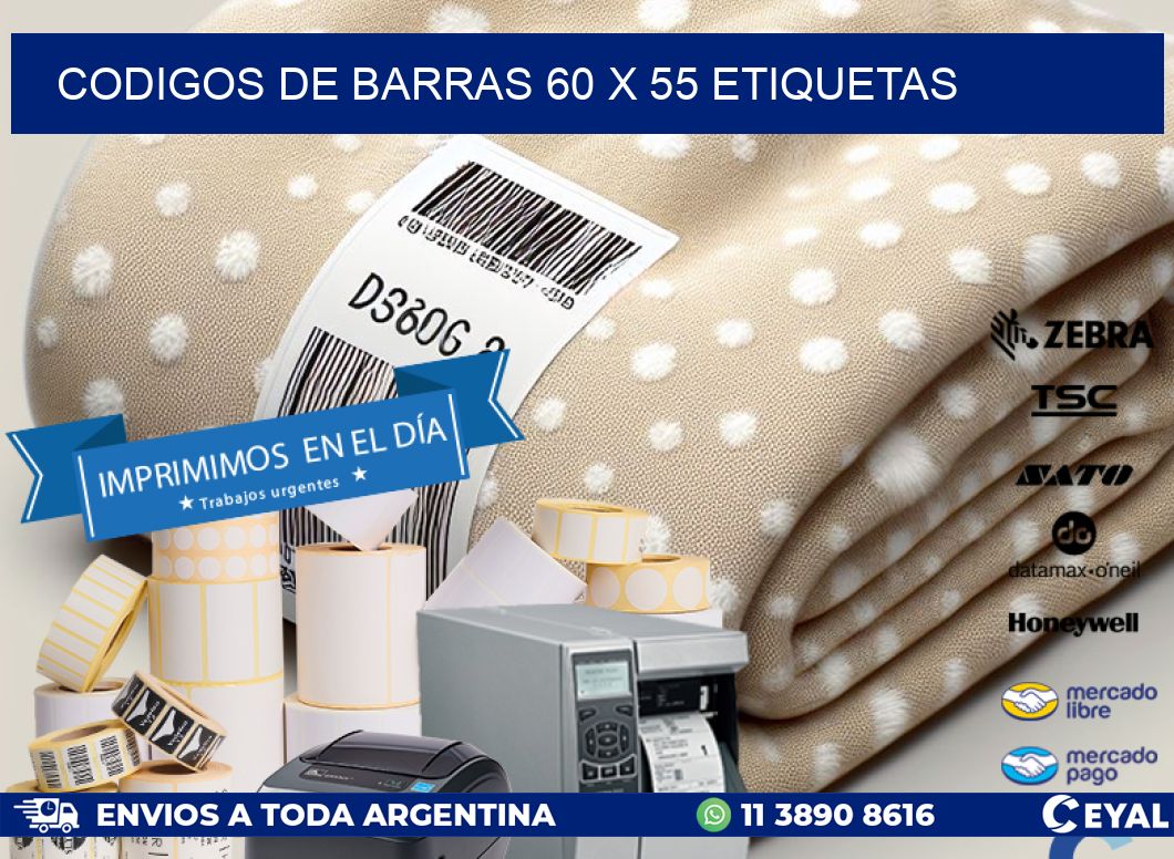 codigos de barras 60 x 55 etiquetas