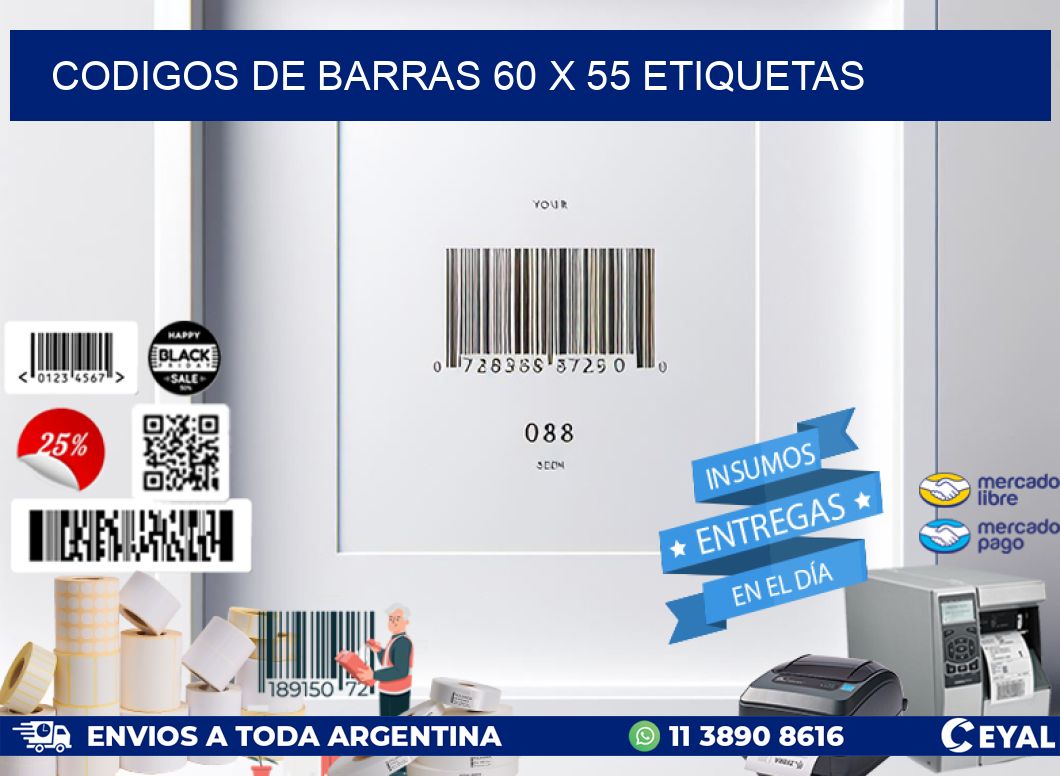 codigos de barras 60 x 55 etiquetas