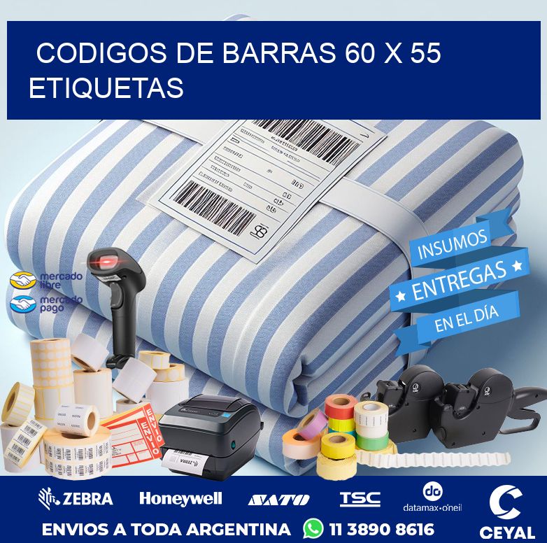 codigos de barras 60 x 55 etiquetas