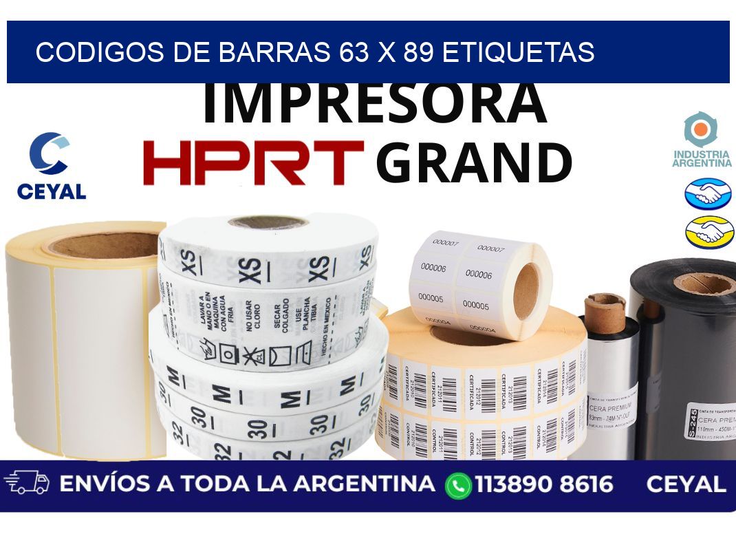 codigos de barras 63 x 89 etiquetas