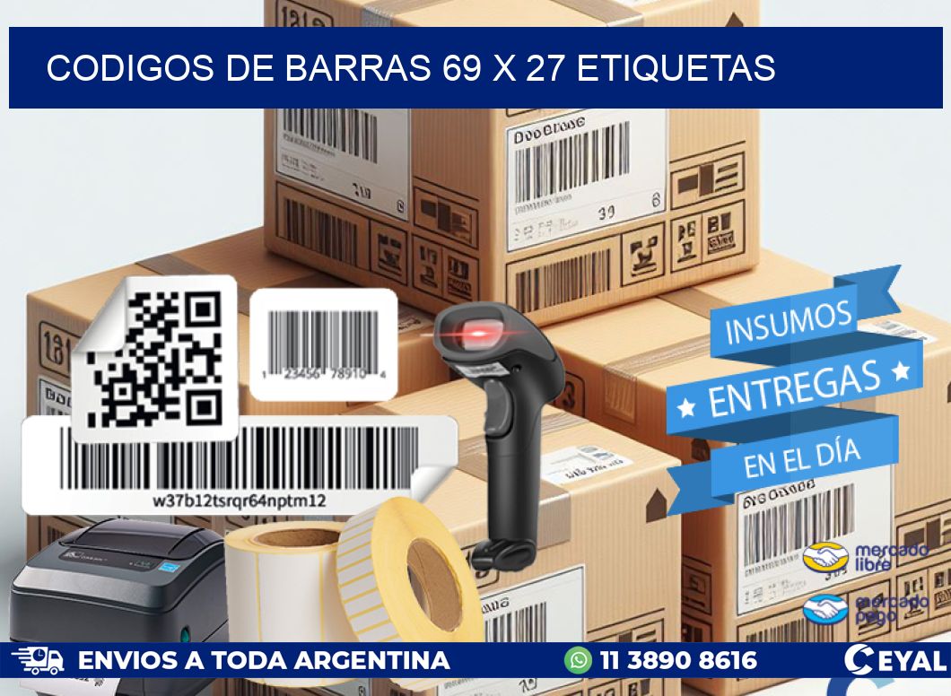 codigos de barras 69 x 27 etiquetas