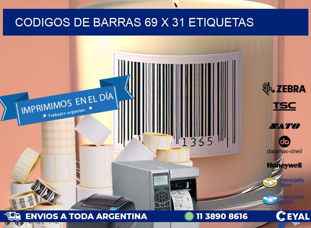 codigos de barras 69 x 31 etiquetas
