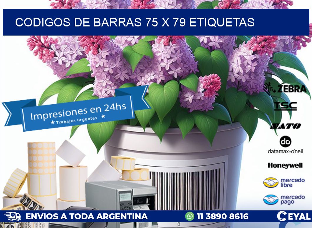codigos de barras 75 x 79 etiquetas