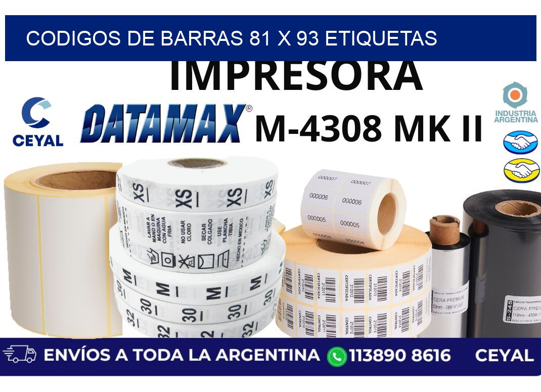 codigos de barras 81 x 93 etiquetas