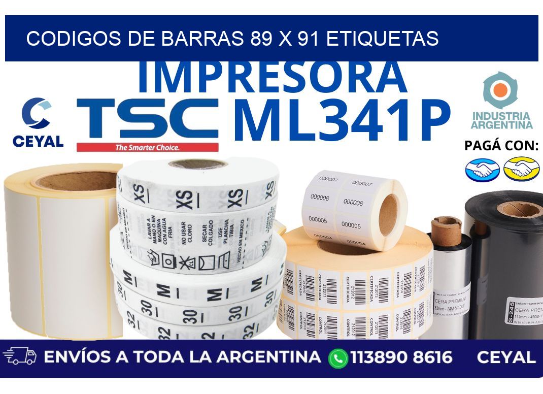 codigos de barras 89 x 91 etiquetas