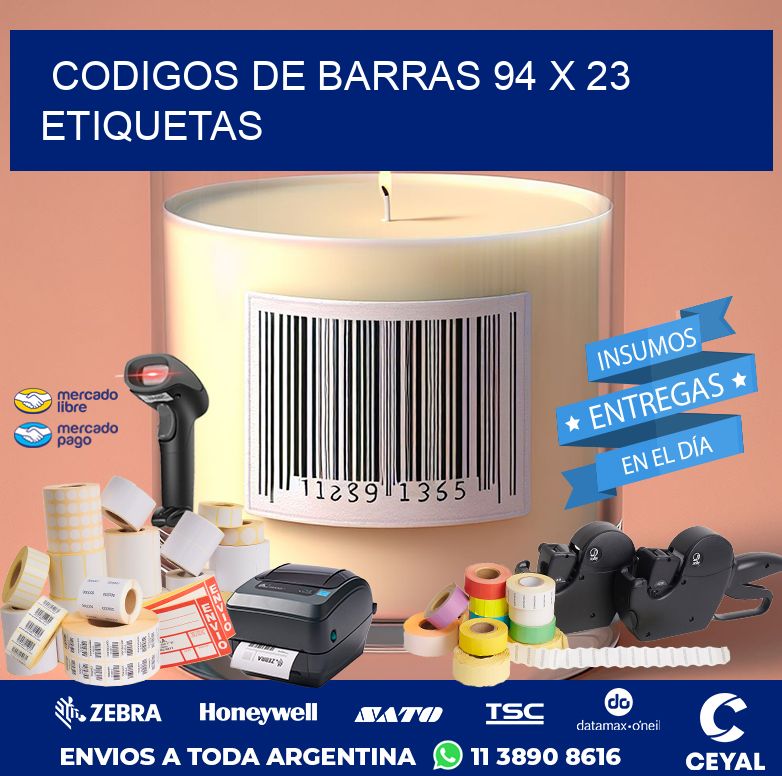 codigos de barras 94 x 23 etiquetas