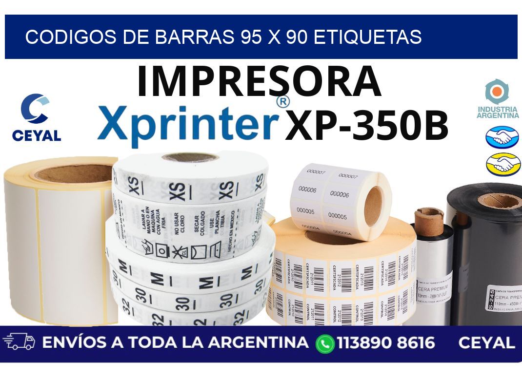 codigos de barras 95 x 90 etiquetas