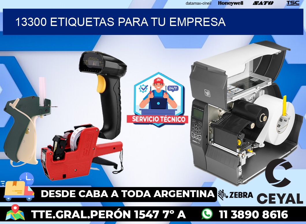 13300 etiquetas para tu empresa
