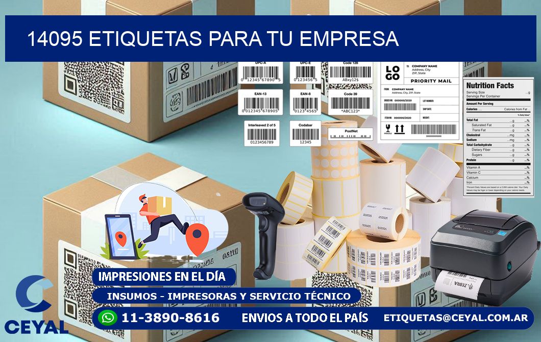 14095 etiquetas para tu empresa