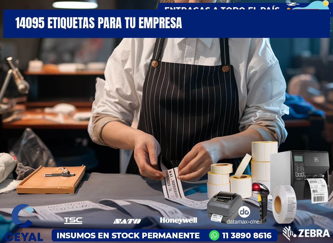 14095 etiquetas para tu empresa