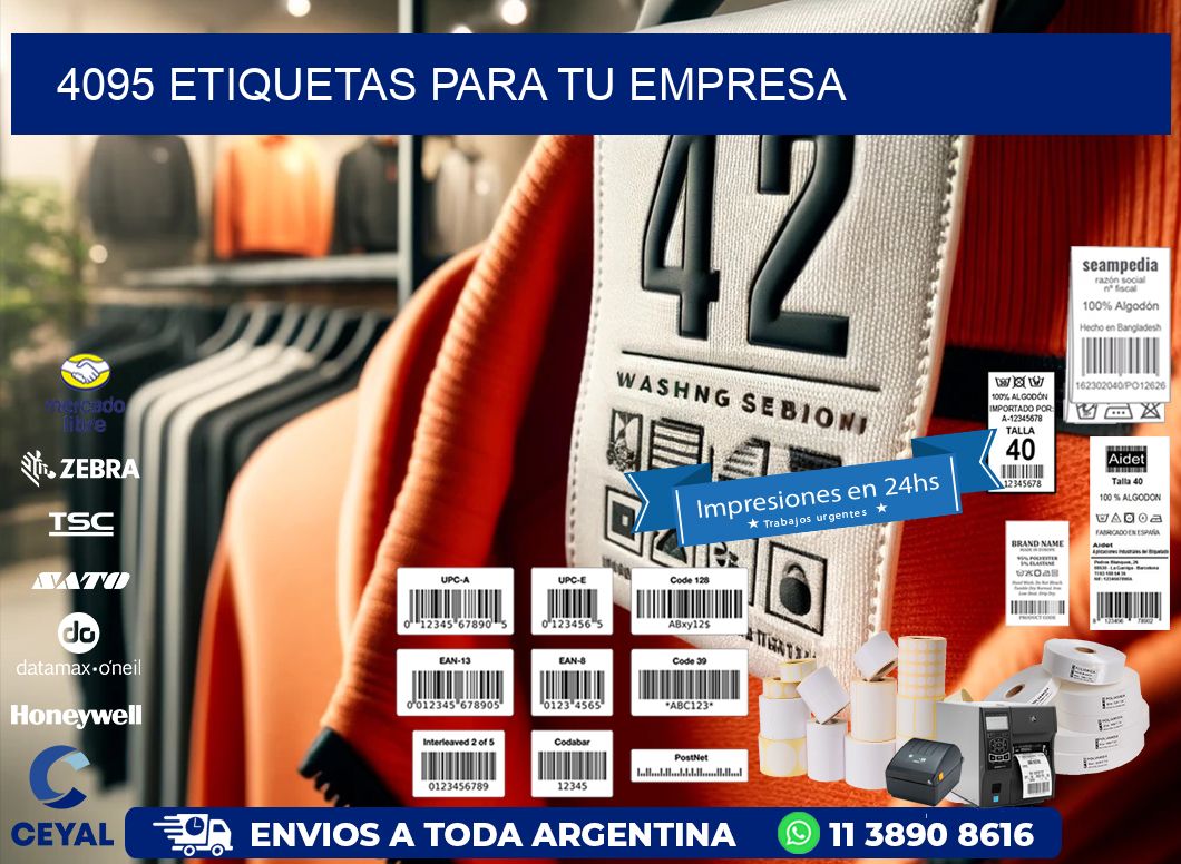 4095 etiquetas para tu empresa