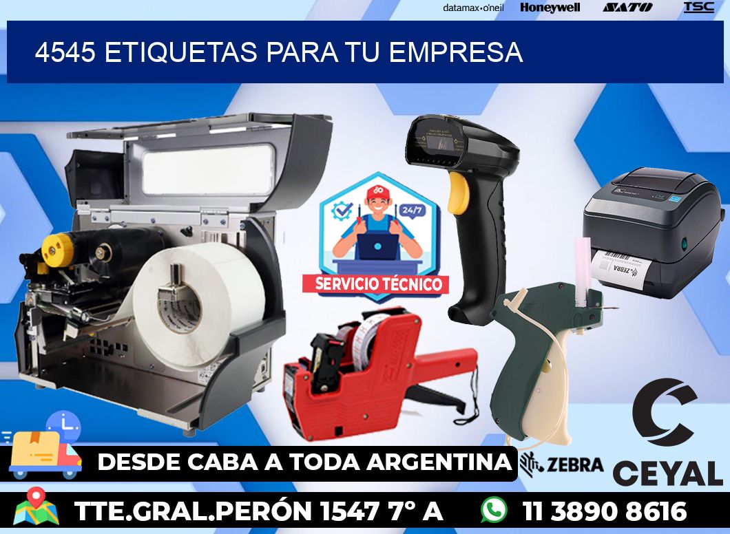 4545 etiquetas para tu empresa