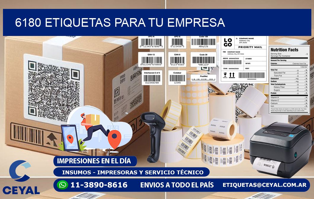 6180 etiquetas para tu empresa
