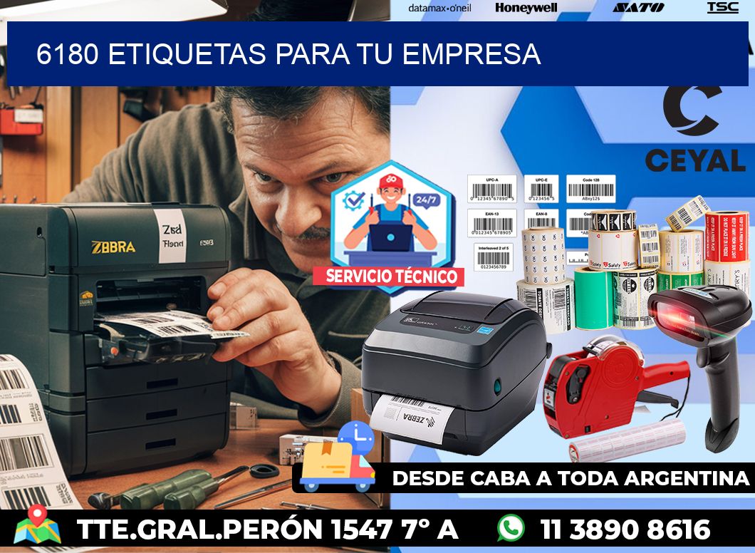 6180 etiquetas para tu empresa