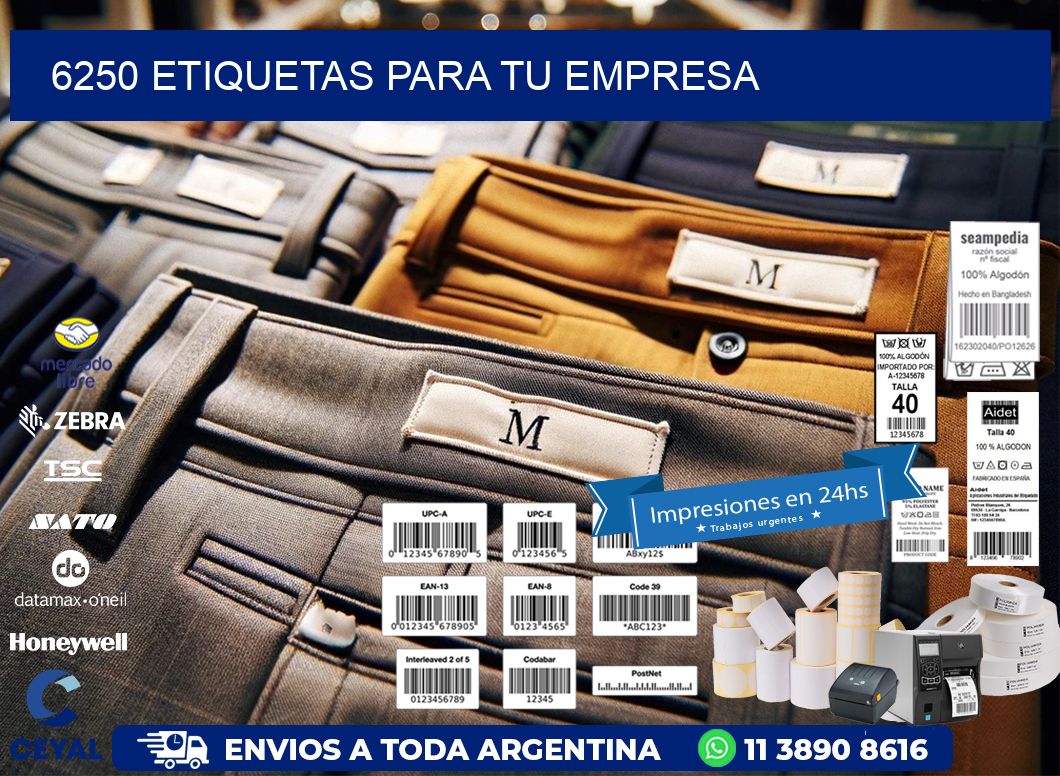 6250 etiquetas para tu empresa