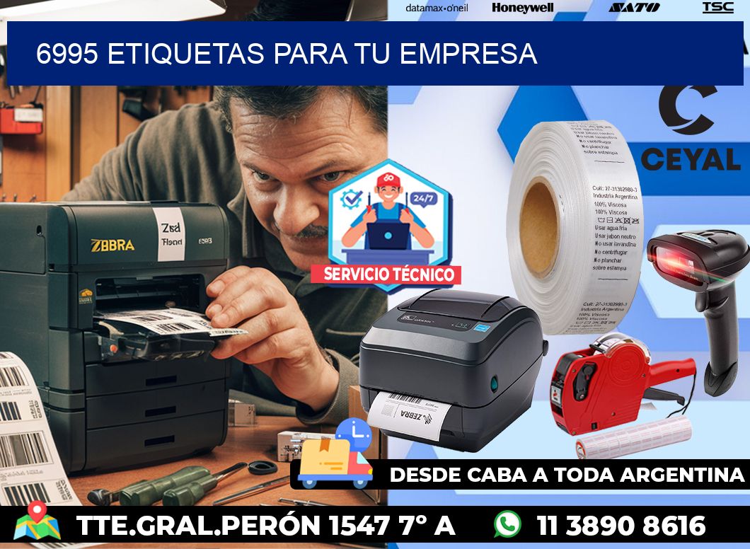 6995 etiquetas para tu empresa