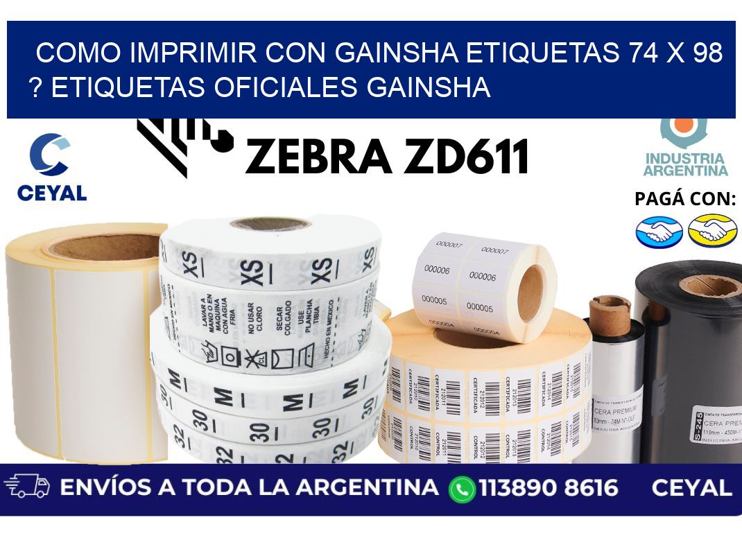 como imprimir con gainsha etiquetas 74 x 98 ? etiquetas oficiales gainsha