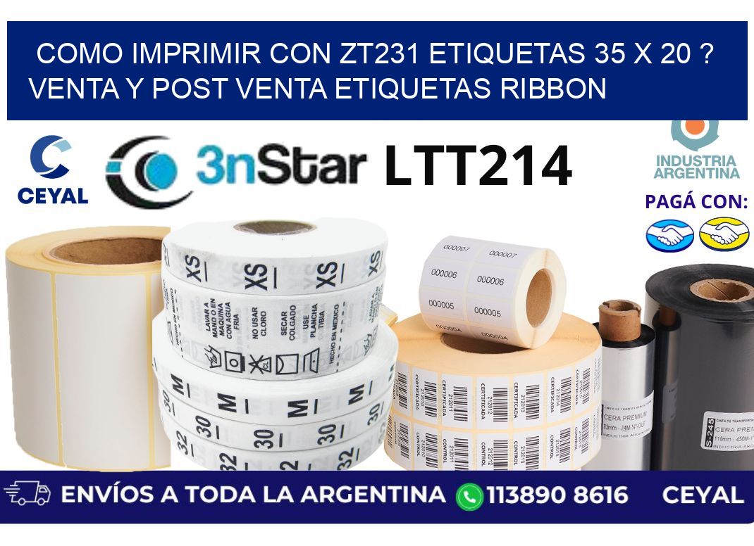 como imprimir con zt231 etiquetas 35 x 20 ? Venta y post venta etiquetas ribbon
