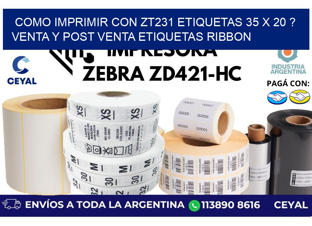 como imprimir con zt231 etiquetas 35 x 20 ? Venta y post venta etiquetas ribbon