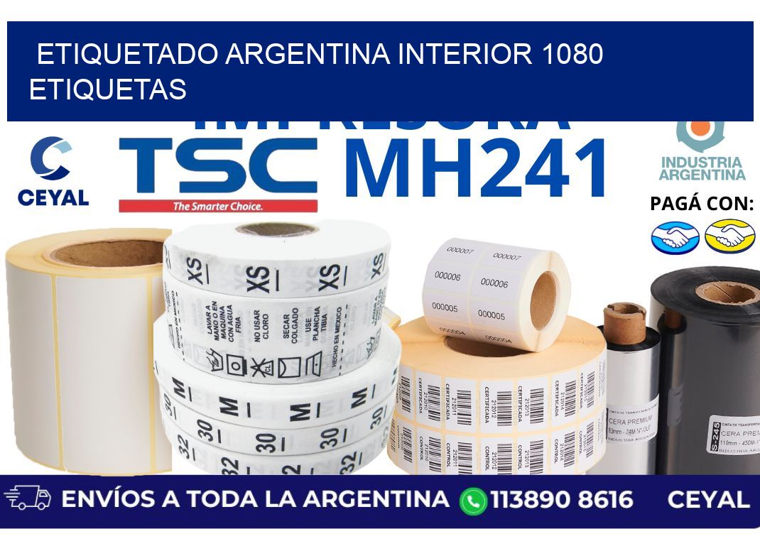 etiquetado argentina interior 1080 etiquetas