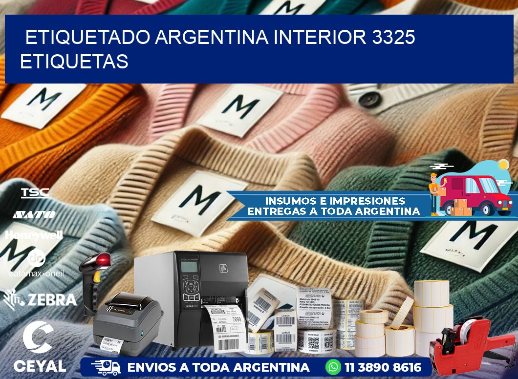 etiquetado argentina interior 3325 etiquetas