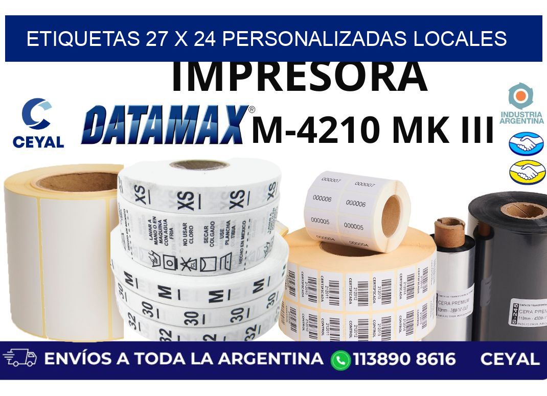 etiquetas 27 x 24 personalizadas locales
