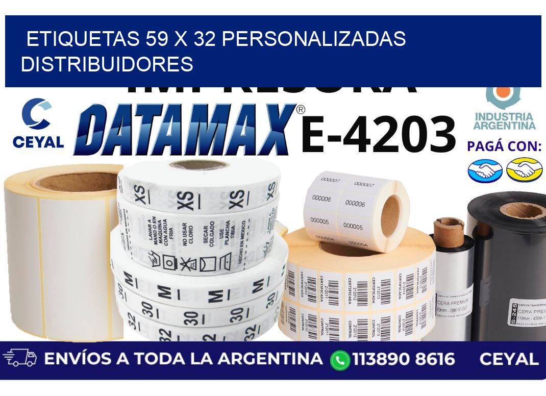 etiquetas 59 x 32 personalizadas distribuidores
