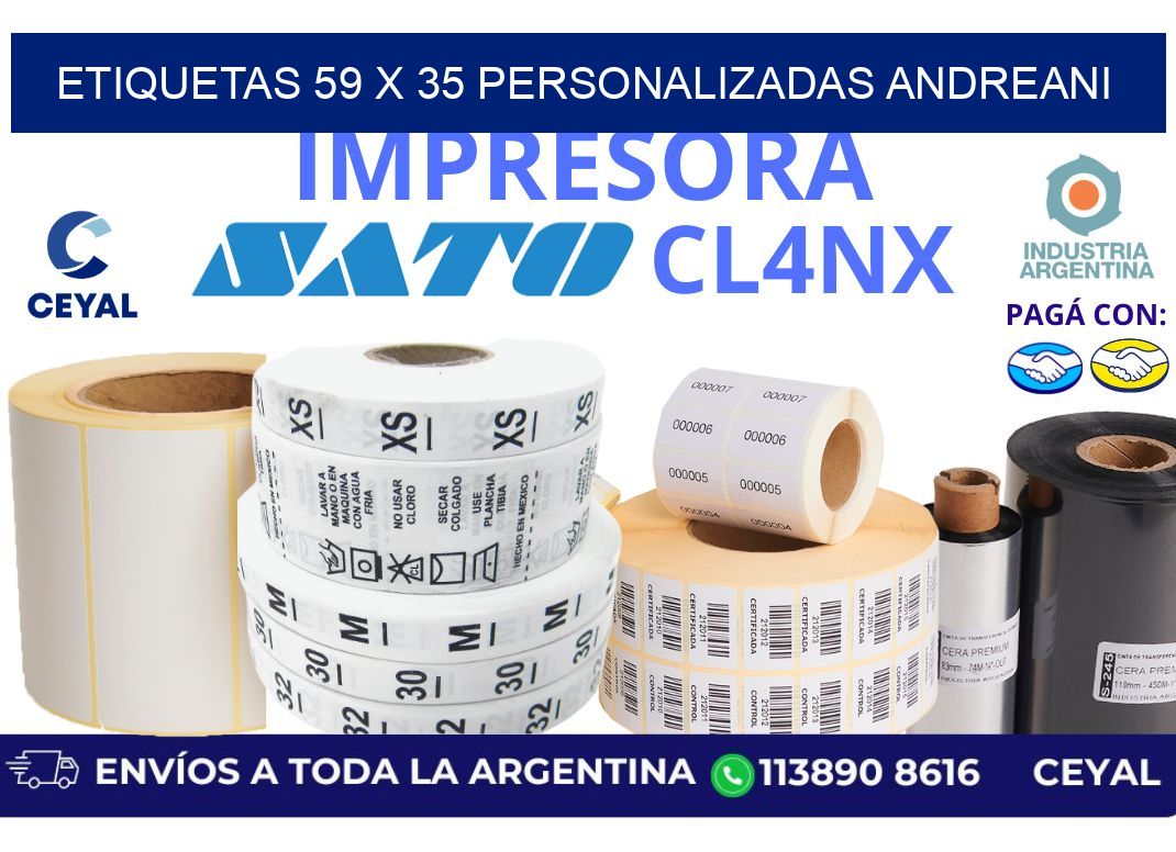 etiquetas 59 x 35 personalizadas andreani