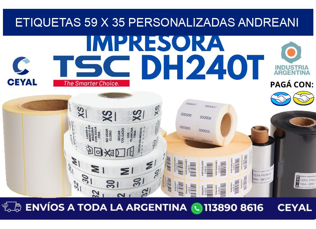 etiquetas 59 x 35 personalizadas andreani