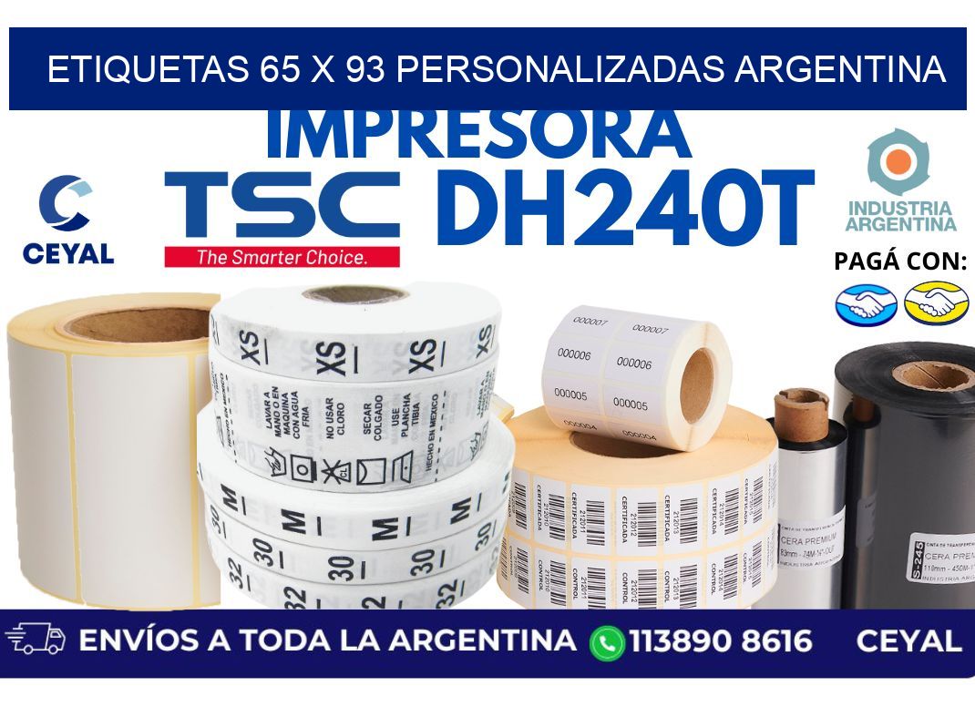 etiquetas 65 x 93 personalizadas argentina